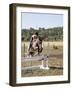 Training a Show Jumper-null-Framed Photographic Print