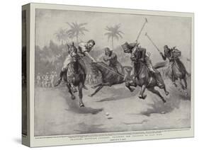 Training Egyptian Cavalry, Teaching the Troopers to Play Polo-William T. Maud-Stretched Canvas