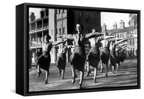 Training of Auxiliary Territorial Service-Associated Newspapers-Framed Stretched Canvas