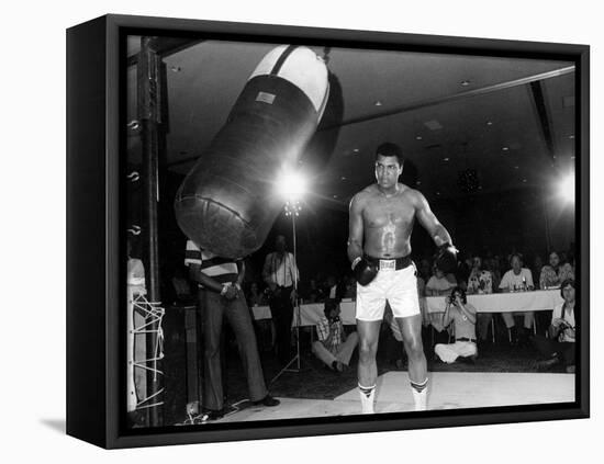 Training of Muhammad Ali in Washington April 20, 1976-null-Framed Stretched Canvas