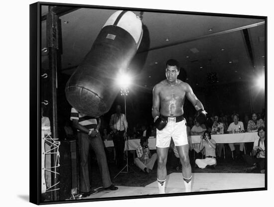 Training of Muhammad Ali in Washington April 20, 1976-null-Framed Stretched Canvas