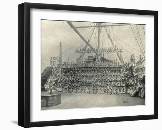 Training Ship Exmouth, Full Crew-Peter Higginbotham-Framed Photographic Print