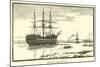 Training Ship Off Grays-null-Mounted Giclee Print