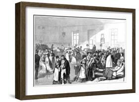 Training Women to Be Nurses at a Military Hospital at St Petersburg, 1877-null-Framed Giclee Print