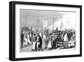 Training Women to Be Nurses at a Military Hospital at St Petersburg, 1877-null-Framed Giclee Print