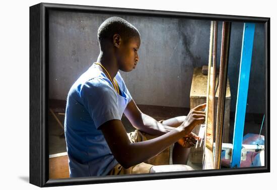 Training workshop for young women run by JARC (Jeunes Adultes Ruraux Catholiques)-Godong-Framed Photographic Print