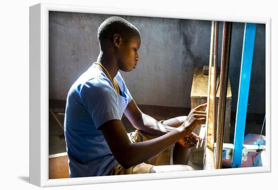 Training workshop for young women run by JARC (Jeunes Adultes Ruraux Catholiques)-Godong-Framed Photographic Print