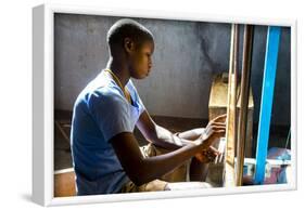 Training workshop for young women run by JARC (Jeunes Adultes Ruraux Catholiques)-Godong-Framed Photographic Print