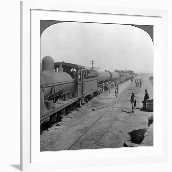 Trainload of Armoured Cars, South West Africa, World War I, 1914-1918-null-Framed Photographic Print