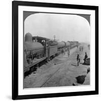 Trainload of Armoured Cars, South West Africa, World War I, 1914-1918-null-Framed Photographic Print