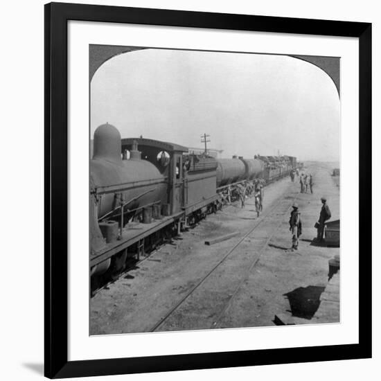 Trainload of Armoured Cars, South West Africa, World War I, 1914-1918-null-Framed Photographic Print