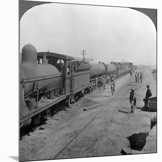 Trainload of Armoured Cars, South West Africa, World War I, 1914-1918-null-Mounted Photographic Print