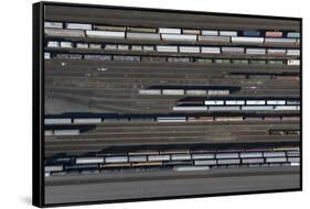 Trains 1-Moises Levy-Framed Stretched Canvas