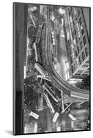 Trains Derailing to the Street.-null-Mounted Photographic Print