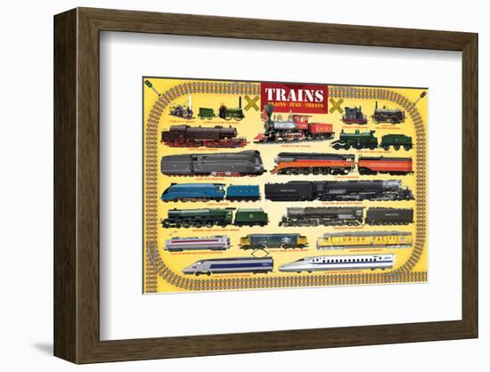 Trains for Kids-null-Framed Art Print