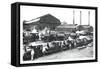 Trains near Factories, Philadelphia, Pennsylvania-null-Framed Stretched Canvas