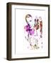 Trainspotting Watercolor 1-Anna Malkin-Framed Art Print