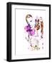 Trainspotting Watercolor 1-Anna Malkin-Framed Art Print