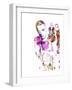 Trainspotting Watercolor 1-Anna Malkin-Framed Art Print