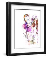 Trainspotting Watercolor 1-Anna Malkin-Framed Art Print