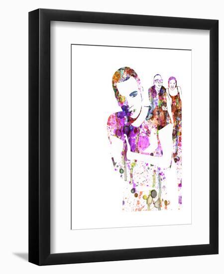 Trainspotting Watercolor 1-Anna Malkin-Framed Art Print