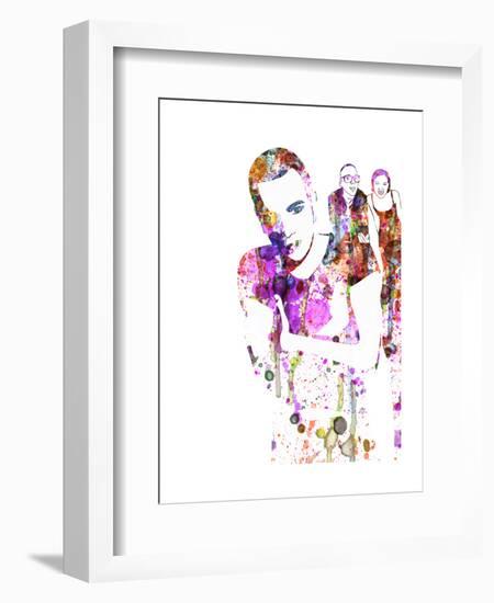 Trainspotting Watercolor 1-Anna Malkin-Framed Art Print