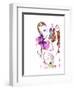 Trainspotting Watercolor 1-Anna Malkin-Framed Art Print