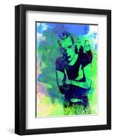 Trainspotting Watercolor 2-Anna Malkin-Framed Art Print