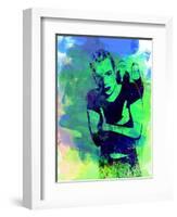 Trainspotting Watercolor 2-Anna Malkin-Framed Art Print