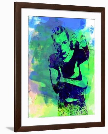 Trainspotting Watercolor 2-Anna Malkin-Framed Art Print