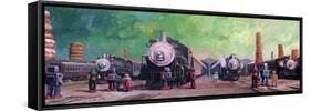 Trainyard-Eric Joyner-Framed Stretched Canvas