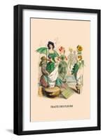 Traite des Fleurs-J.J. Grandville-Framed Art Print