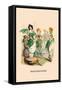 Traite des Fleurs-J.J. Grandville-Framed Stretched Canvas