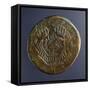 Trajan Coin Depicting Port of Trajan, Verso, Roman Coins AD-null-Framed Stretched Canvas