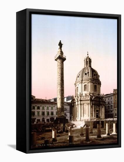 Trajan's Column, 1890s-Science Source-Framed Stretched Canvas