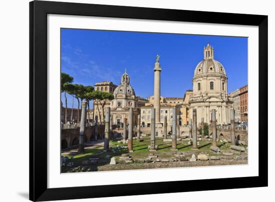 Trajan's Column and Forum, Forum Area, Rome, Lazio, Italy, Europe-Eleanor Scriven-Framed Photographic Print