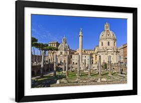 Trajan's Column and Forum, Forum Area, Rome, Lazio, Italy, Europe-Eleanor Scriven-Framed Photographic Print