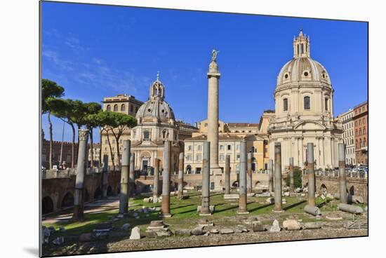 Trajan's Column and Forum, Forum Area, Rome, Lazio, Italy, Europe-Eleanor Scriven-Mounted Photographic Print