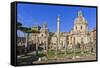 Trajan's Column and Forum, Forum Area, Rome, Lazio, Italy, Europe-Eleanor Scriven-Framed Stretched Canvas