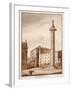 Trajan's Column, Cleared and Cordoned Off by Sixtus V, 1833-Agostino Tofanelli-Framed Giclee Print