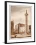 Trajan's Column, Cleared and Cordoned Off by Sixtus V, 1833-Agostino Tofanelli-Framed Giclee Print