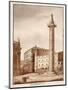 Trajan's Column, Cleared and Cordoned Off by Sixtus V, 1833-Agostino Tofanelli-Mounted Giclee Print
