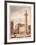 Trajan's Column, Cleared and Cordoned Off by Sixtus V, 1833-Agostino Tofanelli-Framed Giclee Print