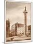 Trajan's Column, Cleared and Cordoned Off by Sixtus V, 1833-Agostino Tofanelli-Mounted Giclee Print