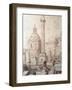 Trajan's Column in Rome, 1835-J M W Turner-Framed Giclee Print