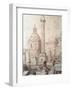 Trajan's Column in Rome, 1835-J M W Turner-Framed Giclee Print