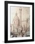 Trajan's Column in Rome, 1835-J M W Turner-Framed Giclee Print