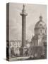 Trajan's Column, Rome, Engraved by A. Willmore-Giovanni Battista Piranesi-Stretched Canvas