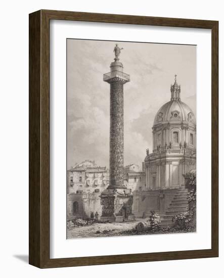 Trajan's Column, Rome, Engraved by A. Willmore-Giovanni Battista Piranesi-Framed Giclee Print