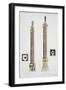 Trajan's Column, Rome, from "Le Costume Ancien Et Moderne"-Giacomo Bussi-Framed Giclee Print